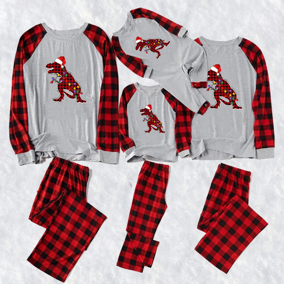 Stewart Plaid Matching Christmas Family Pajamas - GeeNuxe