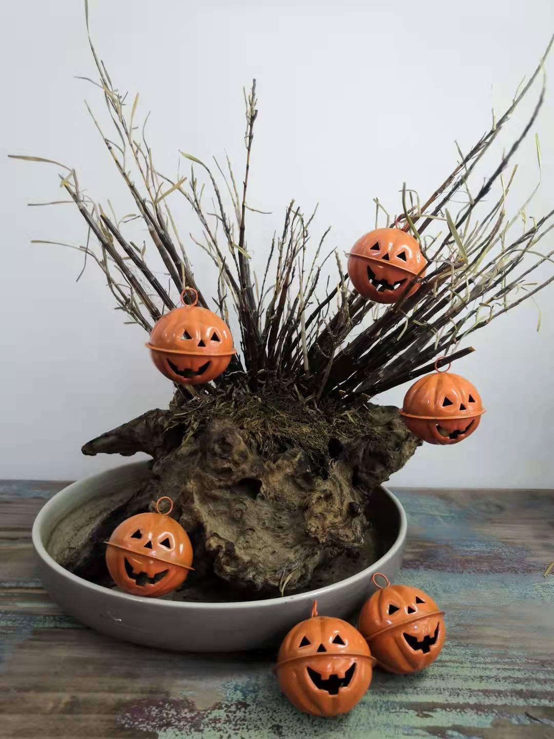 Halloween Decoration Pumpkin Small Bell Pendant Supplies Accessories Scene Atmosphere - GeeNuxe
