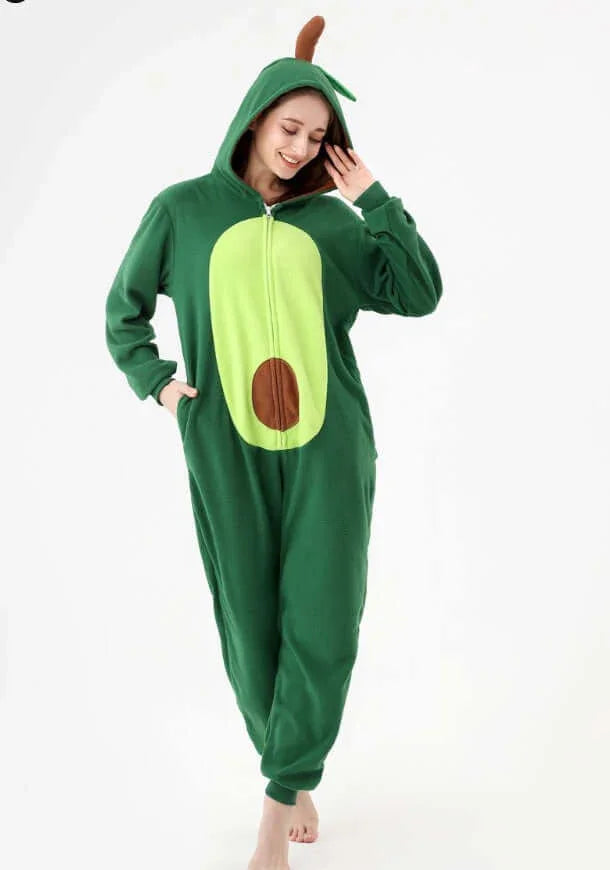 Onesie Animal Fleece Pajamas Halloween Cosplay Costumes Sleepwear Party Wear - GeeNuxe 