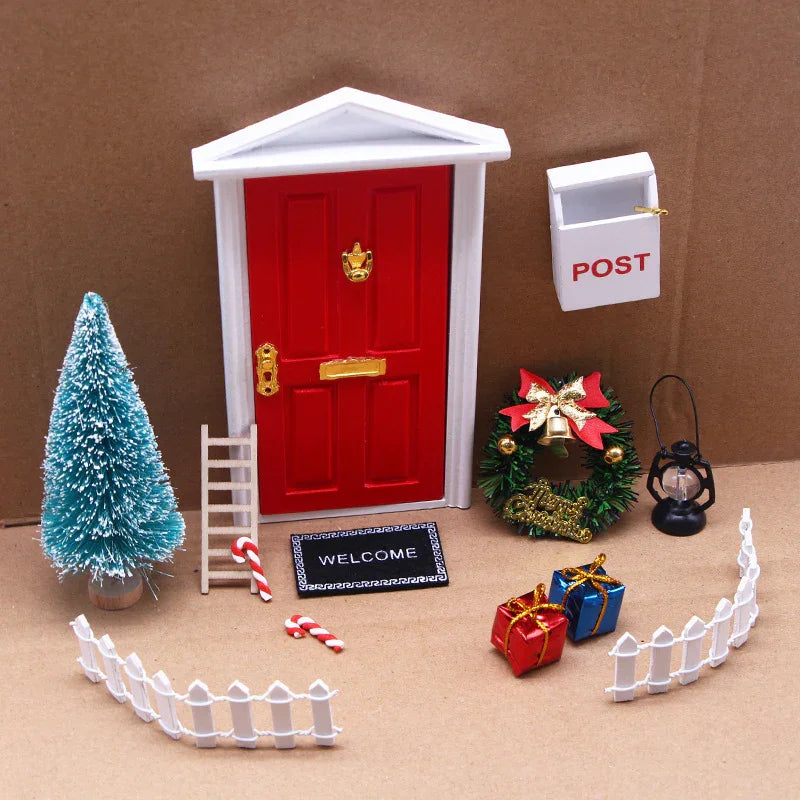 Dollhouse Christmas Door Decoration Accessories - GeeNuxe 