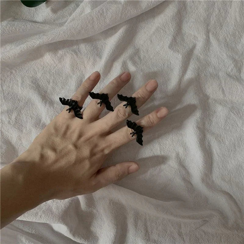 Accessories Black Bat Adjustable Ring Steam - GeeNuxe 