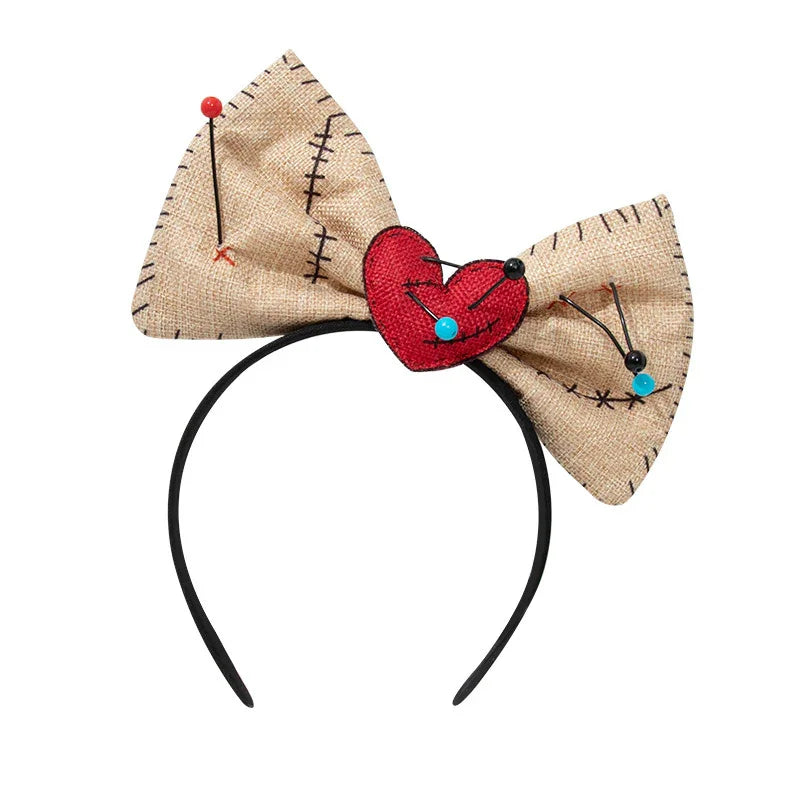 Halloween Doll Necklace Headband Dress Up Accessories Props Cosplay - GeeNuxe 