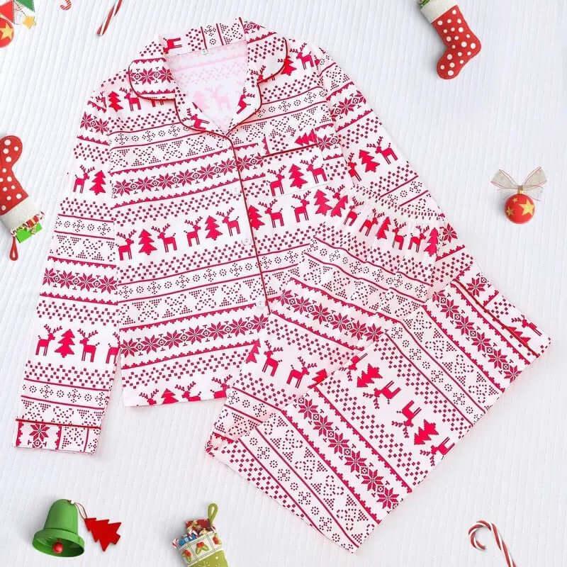 Long Sleeve And Short Sleeve Homewear Pajamas Christmas Halloween Printing - GeeNuxe 