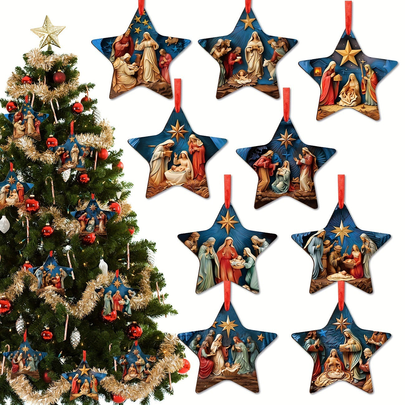 Suitable For Wooden Christmas Gift Christmas Tree Decoration Pendant