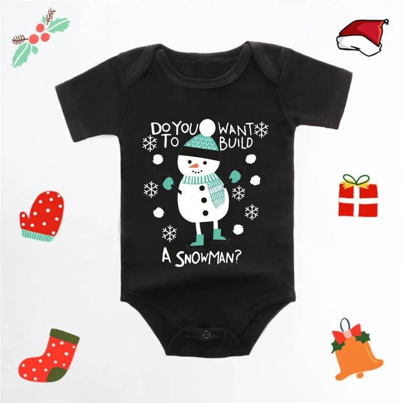 Merry Christmas Red Deer Baby Jumpsuit Romper - GeeNuxe 