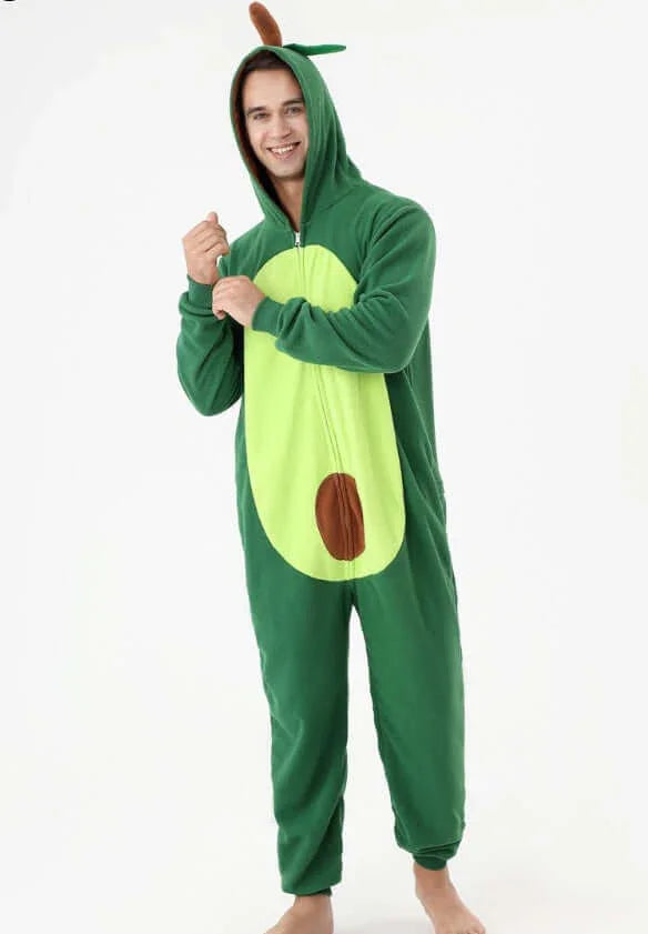 Onesie Animal Fleece Pajamas Halloween Cosplay Costumes Sleepwear Party Wear - GeeNuxe 