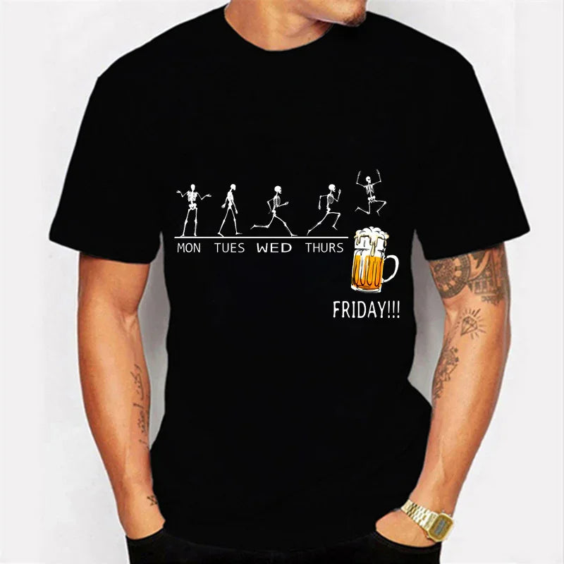 Men's T-shirt Weekend Casual Friday Beer Casual - GeeNuxe 