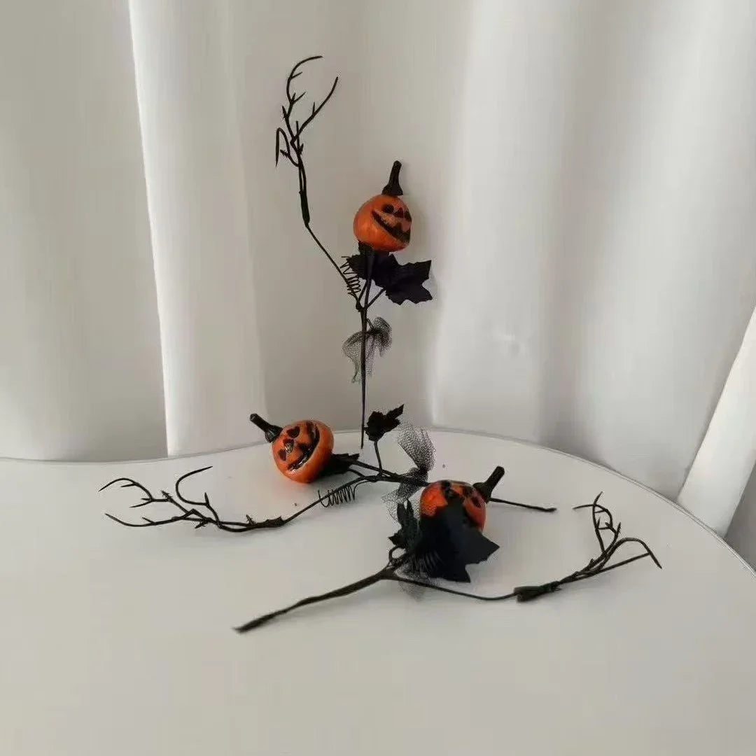 Three Forks Small Pumpkin Halloween Decoration Accessories - GeeNuxe 