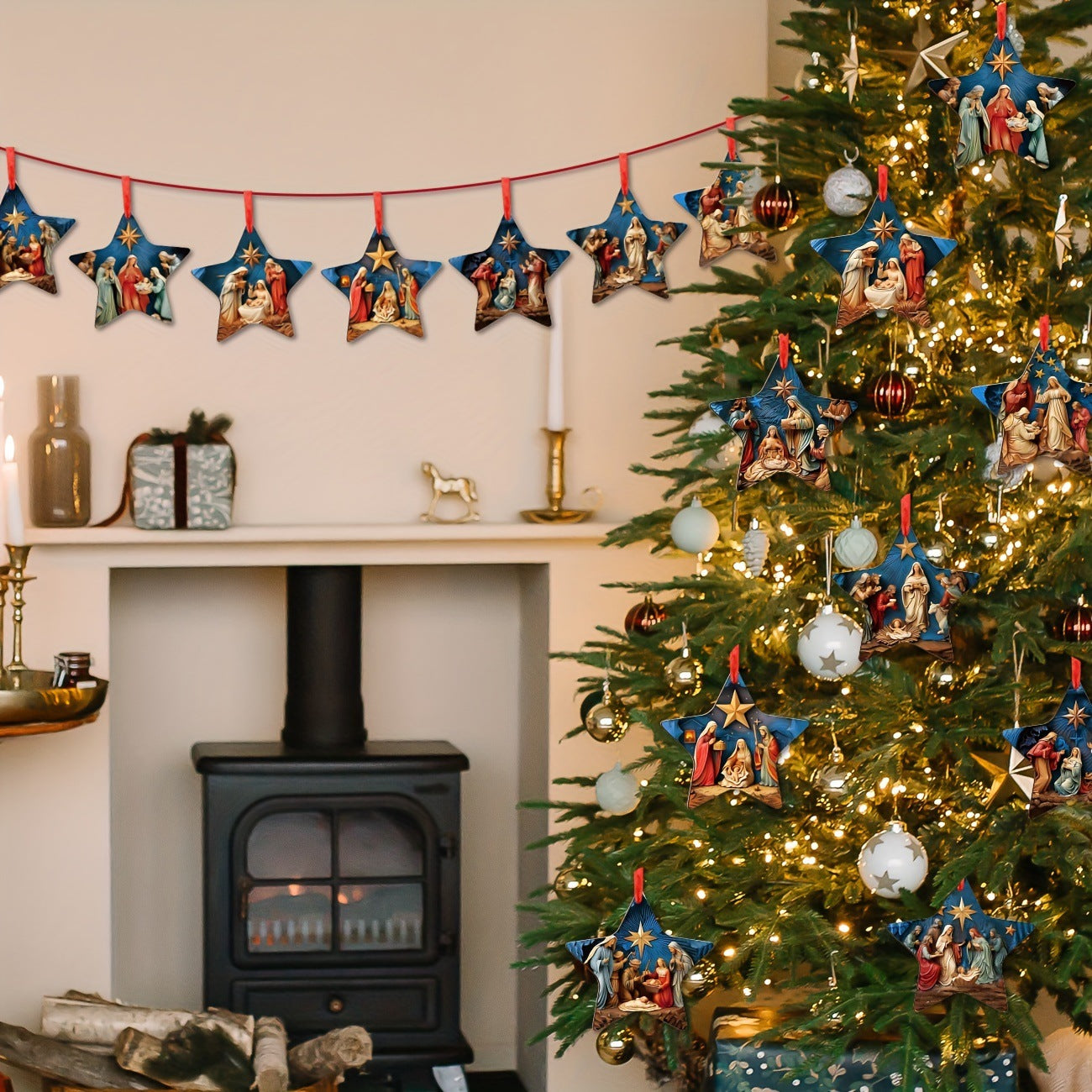 Suitable For Wooden Christmas Gift Christmas Tree Decoration Pendant