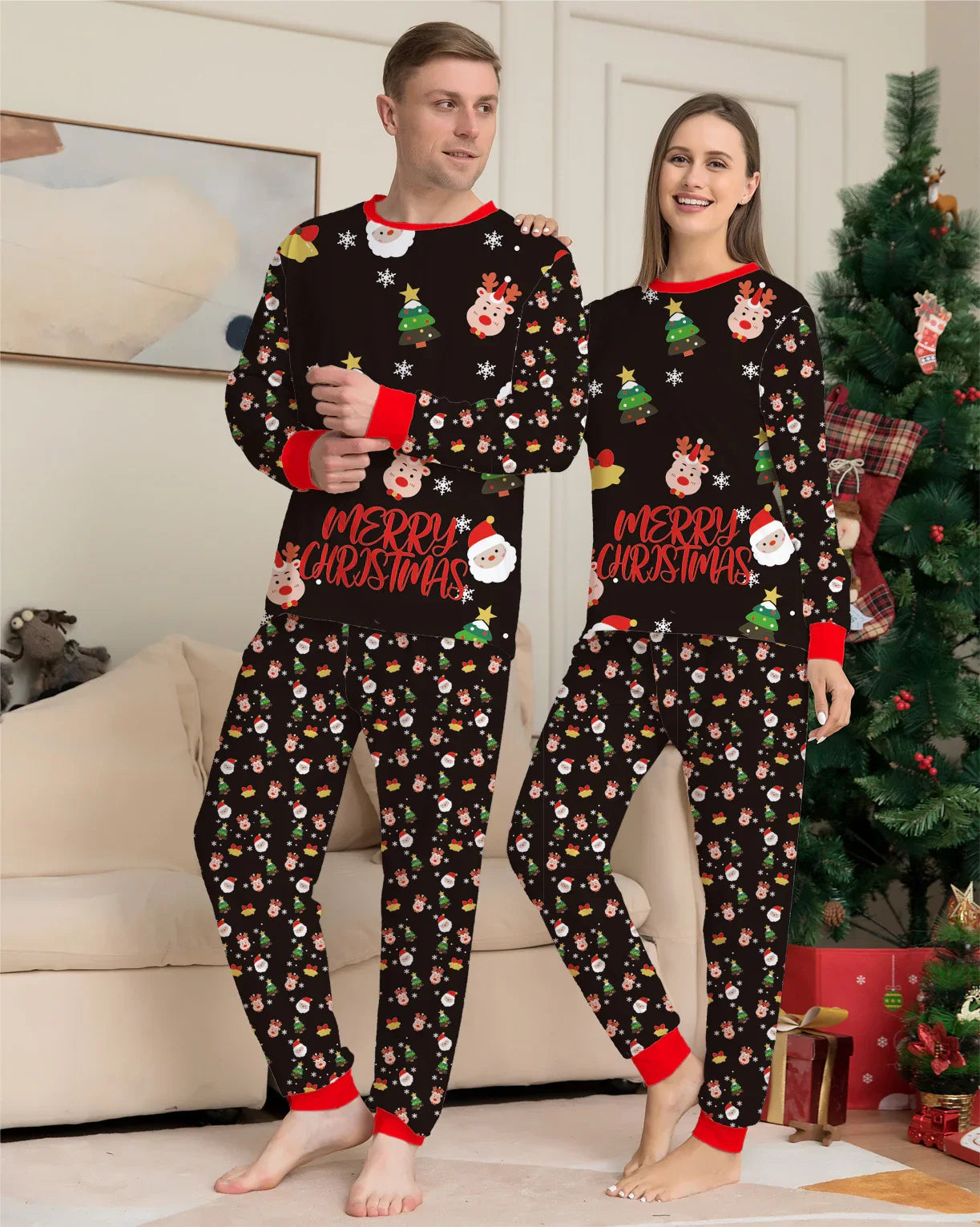 Family Christmas Matching Pajamas Set Christmas Pajamas For Family Christmas PJS Xmas Sleepwear - GeeNuxe 