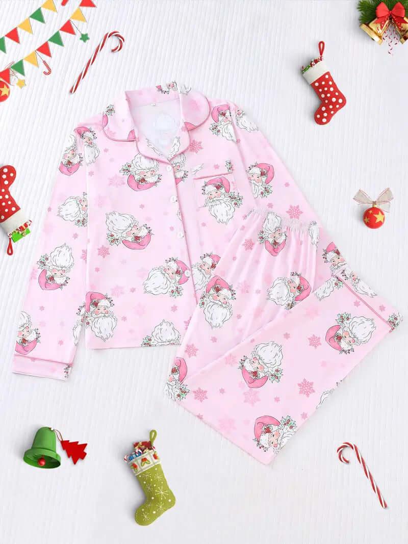 Long Sleeve And Short Sleeve Homewear Pajamas Christmas Halloween Printing - GeeNuxe 