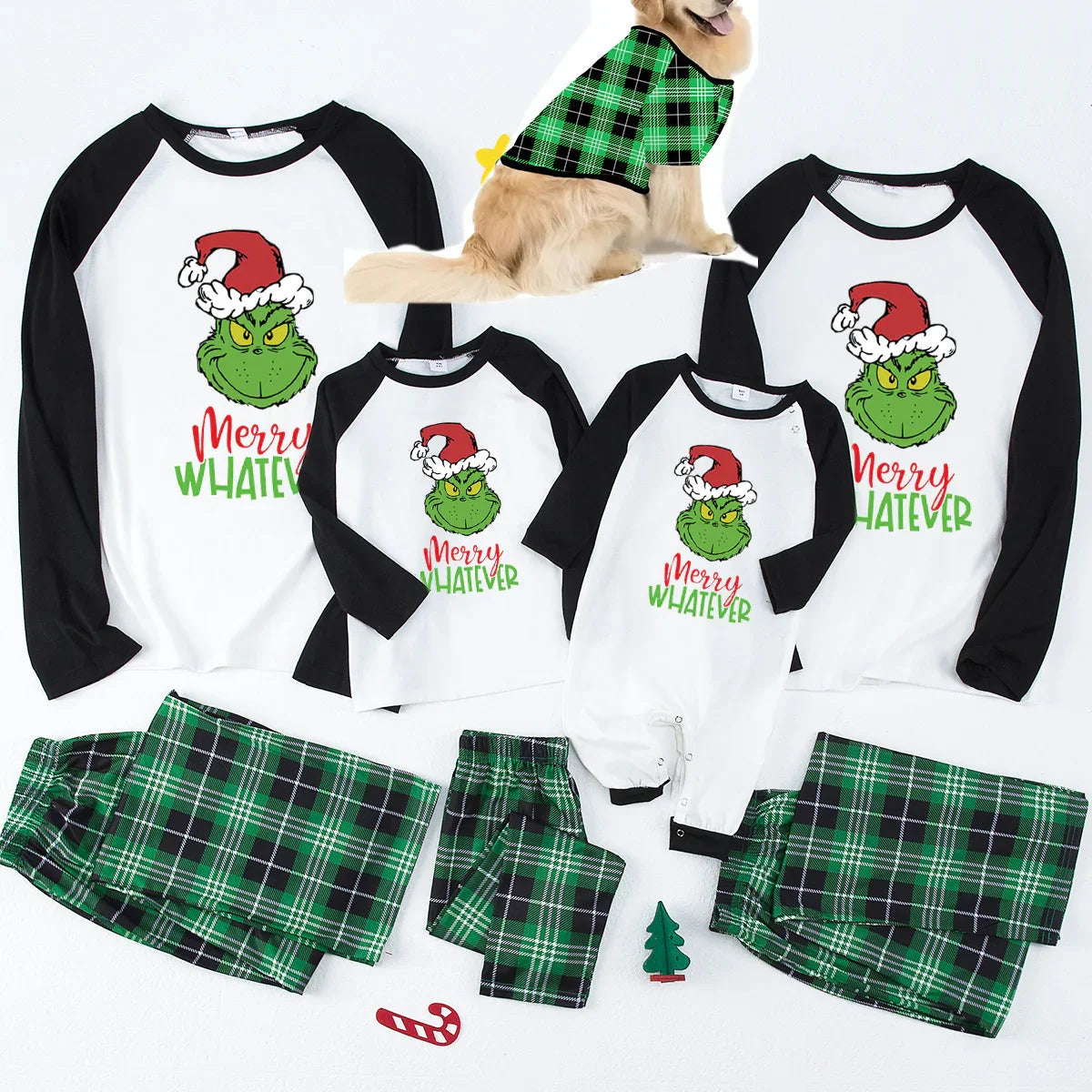 Stewart Plaid Matching Christmas Family Pajamas - GeeNuxe 