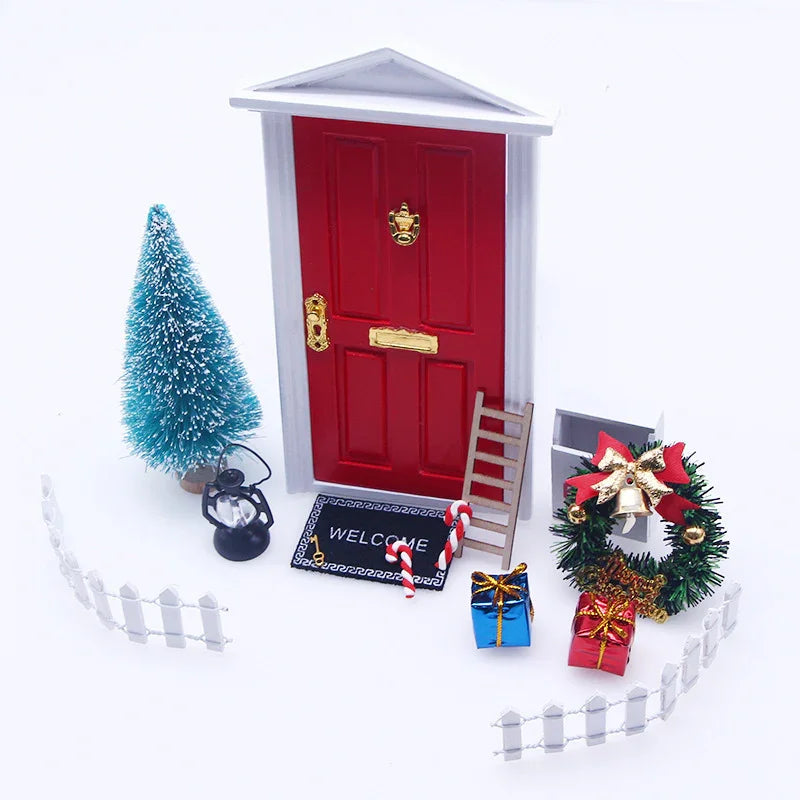 Dollhouse Christmas Door Decoration Accessories - GeeNuxe 