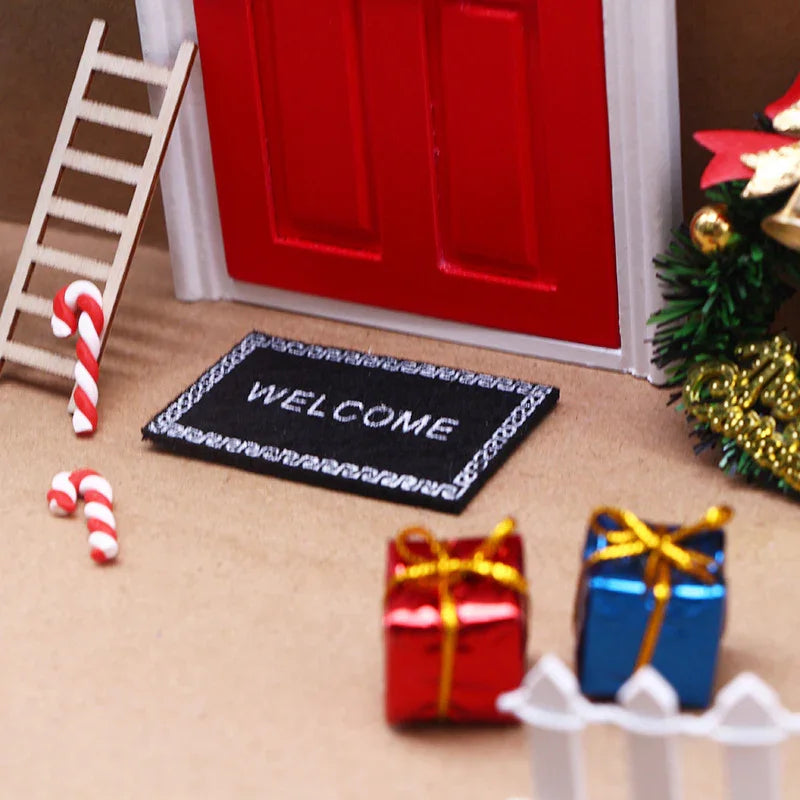 Dollhouse Christmas Door Decoration Accessories - GeeNuxe 