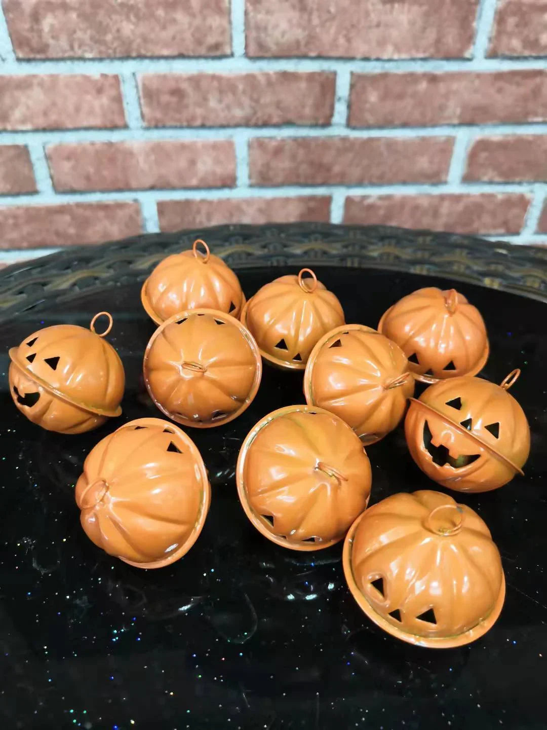 Halloween Decoration Pumpkin Small Bell Pendant Supplies Accessories Scene Atmosphere - GeeNuxe 