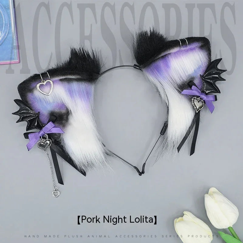 Headband Halloween Hundred Headdress Japanese Girls' Hair Accessories Dark Headband - GeeNuxe 