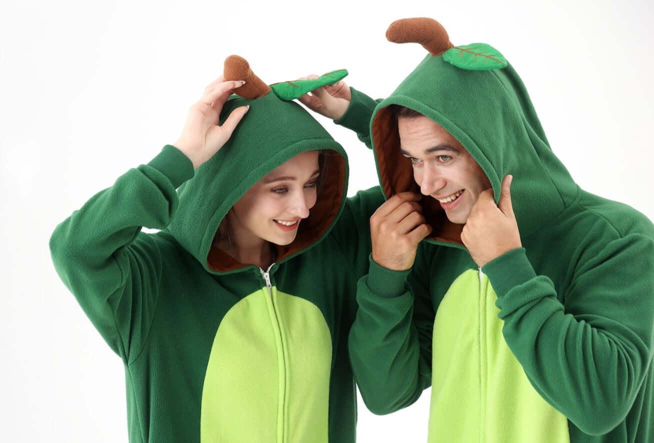 Onesie Animal Fleece Pajamas Halloween Cosplay Costumes Sleepwear Party Wear - GeeNuxe 
