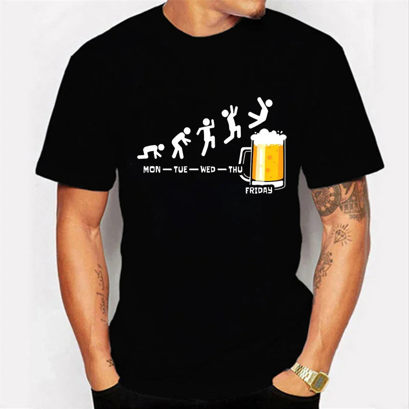 Men's T-shirt Weekend Casual Friday Beer Casual - GeeNuxe 